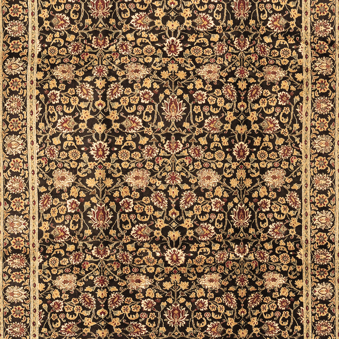 Machine Washable Persian Brown Traditional Rug, wshtr2926brn