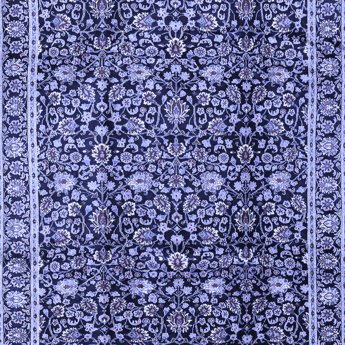 Machine Washable Persian Blue Traditional Rug, wshtr2926blu