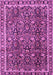 Machine Washable Persian Pink Traditional Rug, wshtr2926pnk