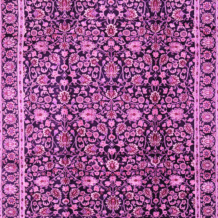 Machine Washable Persian Pink Traditional Rug, wshtr2926pnk