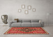 Machine Washable Persian Brown Traditional Rug in a Living Room,, wshtr2927brn