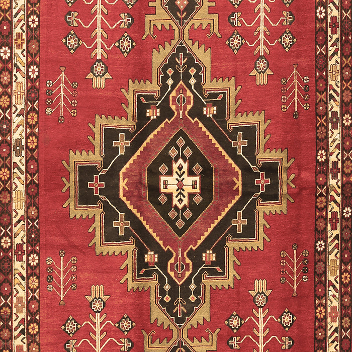 Machine Washable Persian Brown Traditional Rug, wshtr2927brn