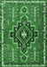 Machine Washable Persian Emerald Green Traditional Area Rugs, wshtr2927emgrn