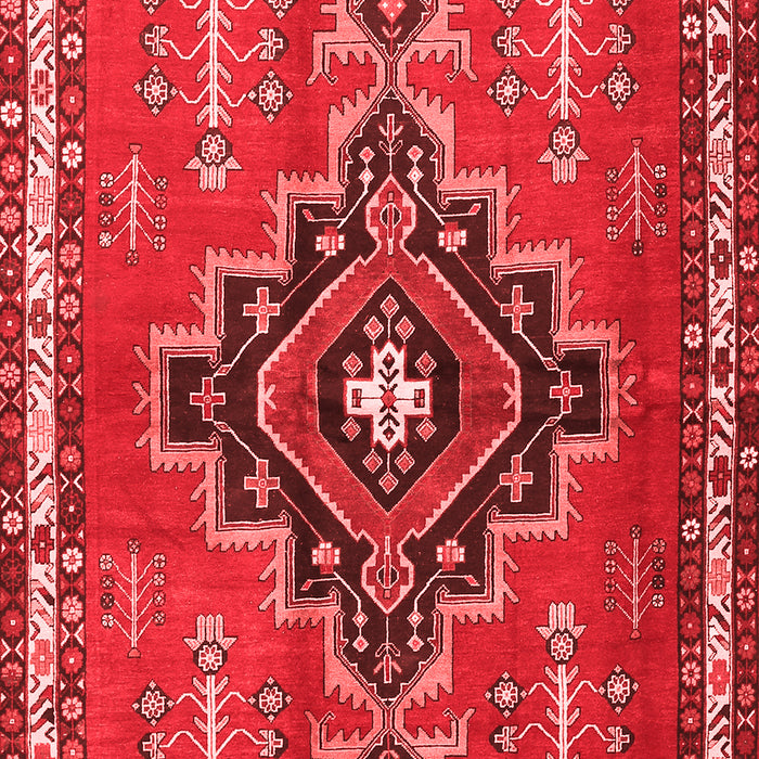 Machine Washable Persian Red Traditional Rug, wshtr2927red
