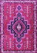 Machine Washable Persian Purple Traditional Area Rugs, wshtr2927pur