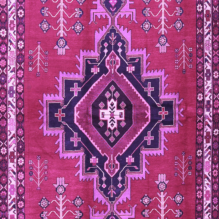Machine Washable Persian Purple Traditional Area Rugs, wshtr2927pur