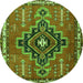 Machine Washable Persian Green Traditional Area Rugs, wshtr2927grn