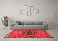 Machine Washable Persian Red Traditional Rug, wshtr2927red