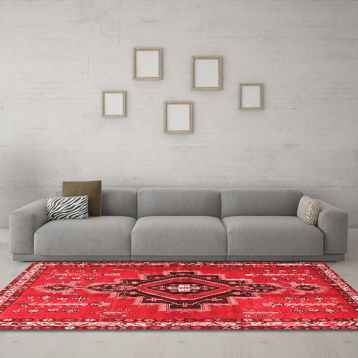 Traditional Red Washable Rugs