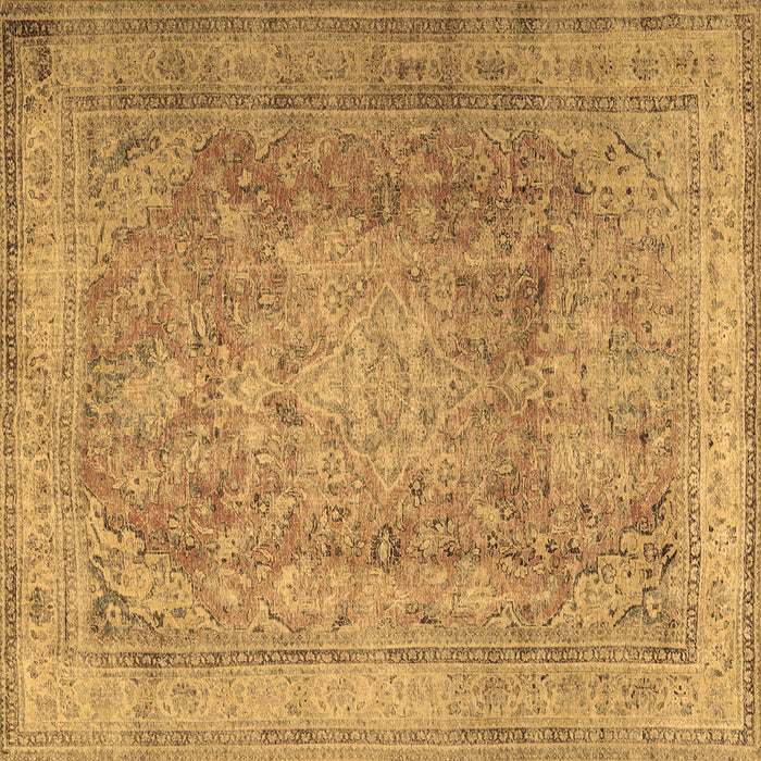 Square Persian Brown Traditional Rug, tr2928brn