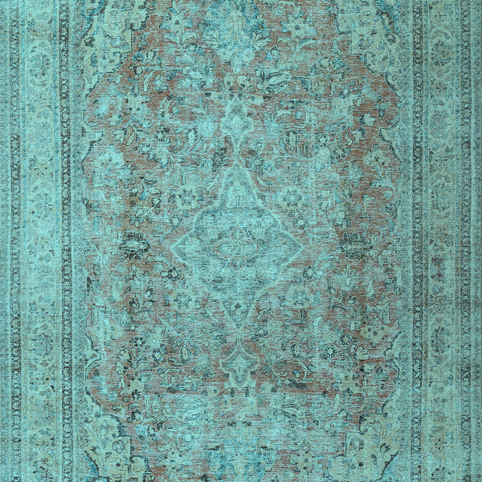 Machine Washable Persian Light Blue Traditional Rug, wshtr2928lblu
