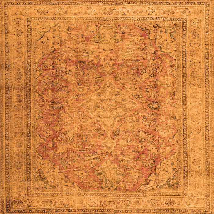 Serging Thickness of Persian Orange Traditional Rug, tr2928org