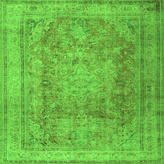 Serging Thickness of Persian Green Traditional Rug, tr2928grn