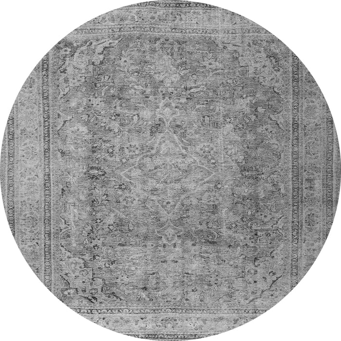 Machine Washable Persian Gray Traditional Rug, wshtr2928gry