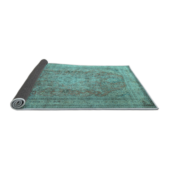 Sideview of Persian Light Blue Traditional Rug, tr2928lblu