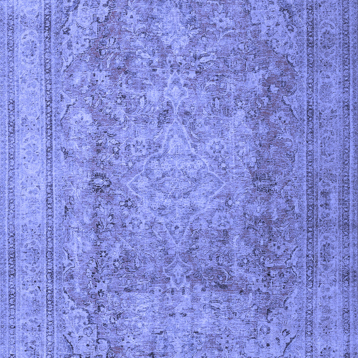 Machine Washable Persian Blue Traditional Rug, wshtr2928blu