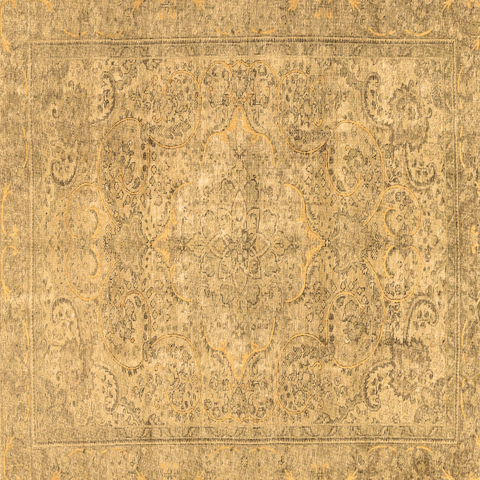 Square Persian Brown Traditional Rug, tr2929brn