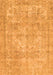 Serging Thickness of Machine Washable Persian Orange Traditional Area Rugs, wshtr2929org