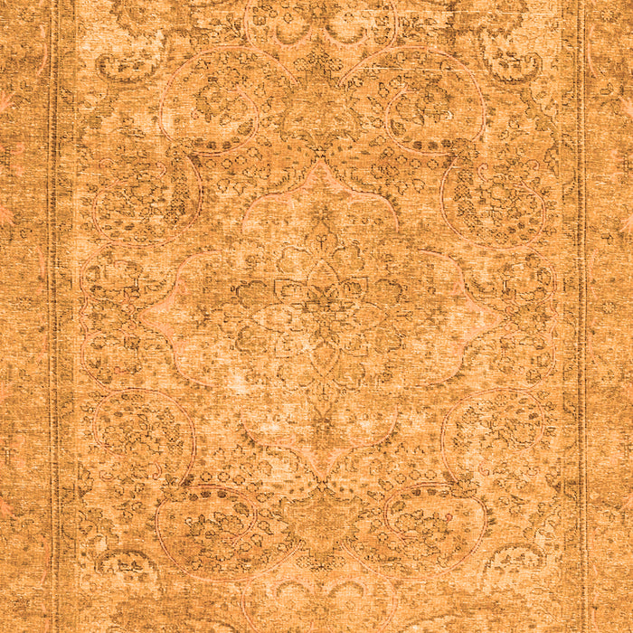 Serging Thickness of Machine Washable Persian Orange Traditional Area Rugs, wshtr2929org