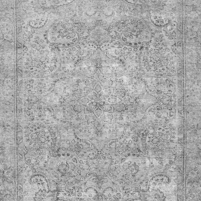 Serging Thickness of Machine Washable Persian Gray Traditional Rug, wshtr2929gry