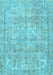 Machine Washable Persian Light Blue Traditional Rug, wshtr2929lblu