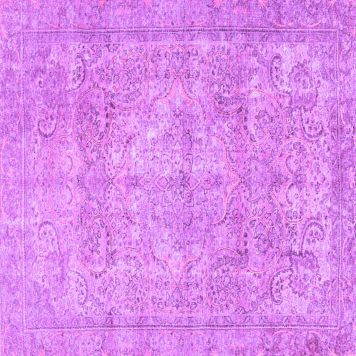 Square Machine Washable Persian Purple Traditional Area Rugs, wshtr2929pur