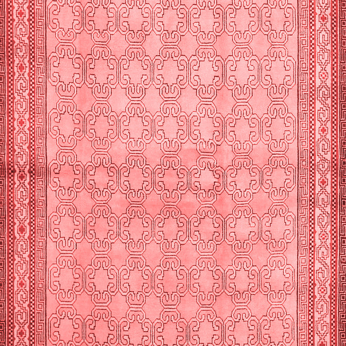 Machine Washable Persian Red Traditional Rug, wshtr292red
