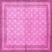 Square Persian Pink Traditional Rug, tr292pnk
