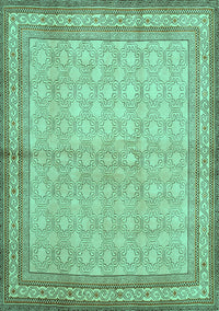 Persian Turquoise Traditional Rug, tr292turq