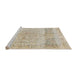 Sideview of Machine Washable Traditional Camel Brown Rug, wshtr2930