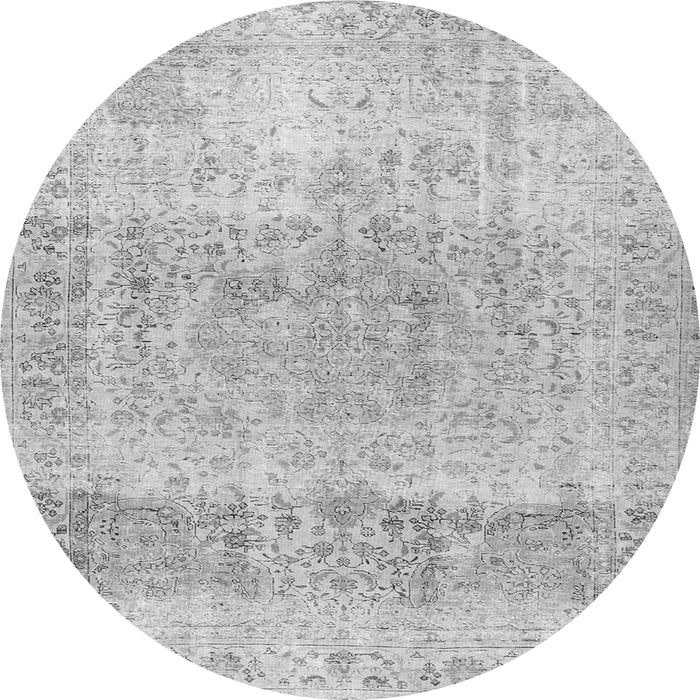 Machine Washable Persian Gray Traditional Rug, wshtr2930gry