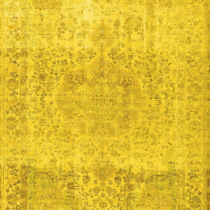 Machine Washable Persian Yellow Traditional Rug, wshtr2930yw
