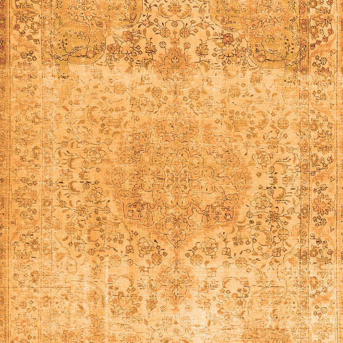 Serging Thickness of Machine Washable Persian Orange Traditional Area Rugs, wshtr2930org