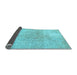 Sideview of Persian Light Blue Traditional Rug, tr2930lblu