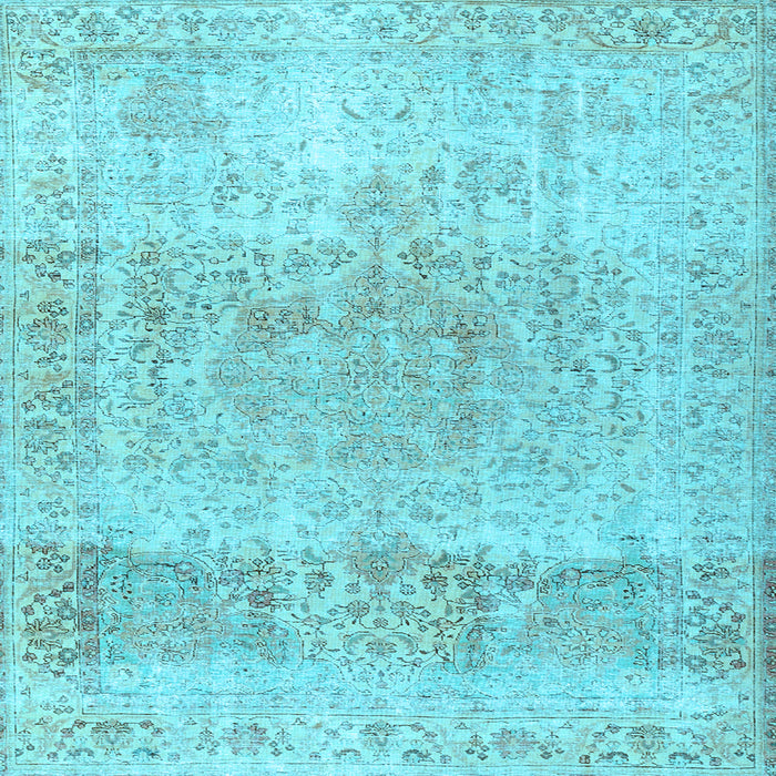 Square Persian Light Blue Traditional Rug, tr2930lblu