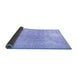 Sideview of Persian Blue Traditional Rug, tr2930blu