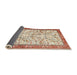 Sideview of Traditional Desert Sand Beige Animal Rug, tr2931