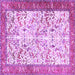 Square Machine Washable Animal Purple Traditional Area Rugs, wshtr2931pur