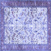 Square Animal Blue Traditional Rug, tr2931blu