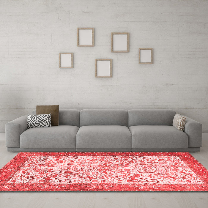 Traditional Red Washable Rugs