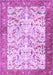 Machine Washable Animal Purple Traditional Area Rugs, wshtr2931pur