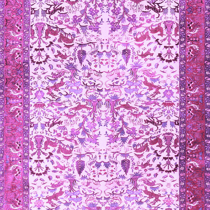 Machine Washable Animal Purple Traditional Area Rugs, wshtr2931pur