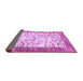 Sideview of Animal Purple Traditional Rug, tr2931pur