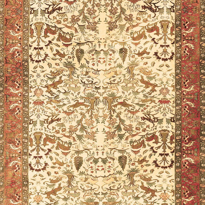 Machine Washable Animal Brown Traditional Rug, wshtr2931brn