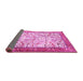 Sideview of Animal Pink Traditional Rug, tr2931pnk