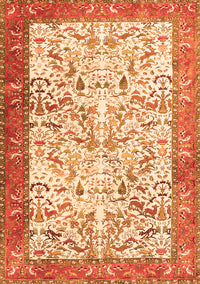 Animal Orange Traditional Rug, tr2931org