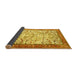 Sideview of Animal Yellow Traditional Rug, tr2931yw