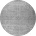 Machine Washable Persian Gray Traditional Rug, wshtr2932gry