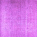 Square Persian Purple Traditional Rug, tr2932pur