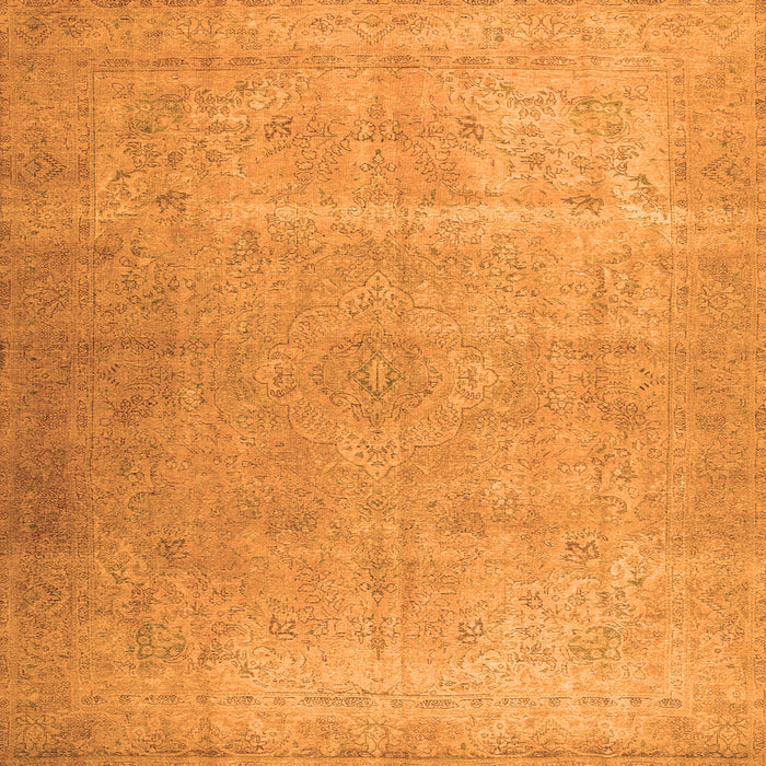 Serging Thickness of Persian Orange Traditional Rug, tr2932org